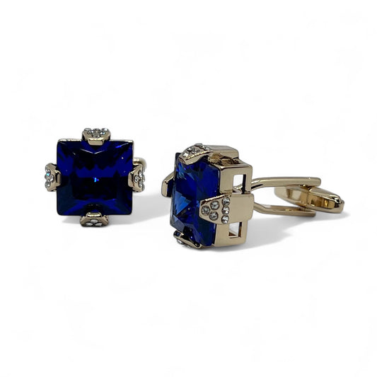 Prism Edge Golden Cufflinks