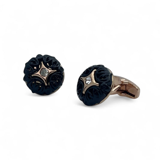 Imperial Star Rose Gold Cufflinks