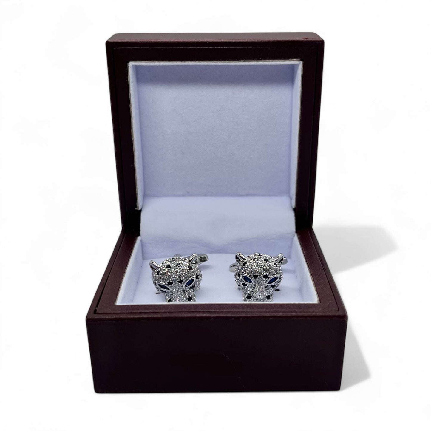 Midnight Panther Silver Cufflinks