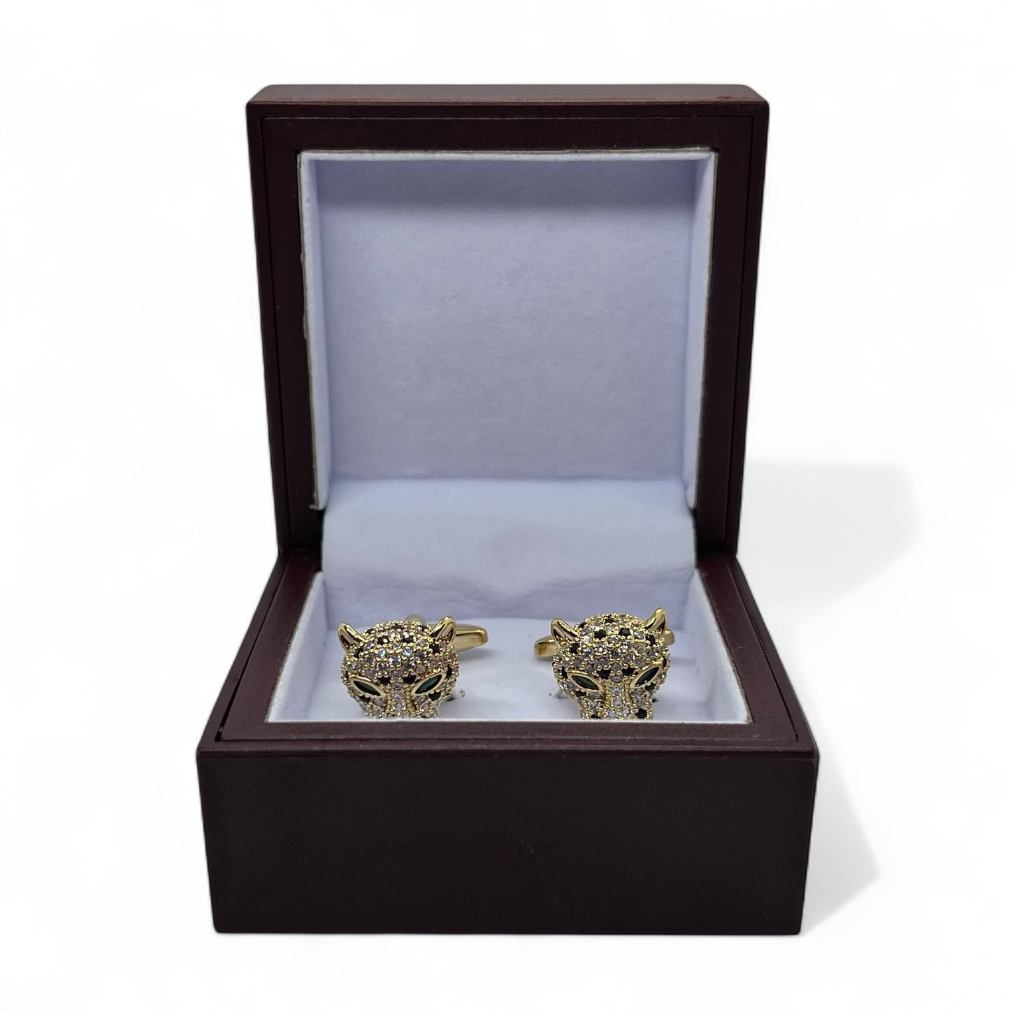 Midnight Panther Golden Cufflinks