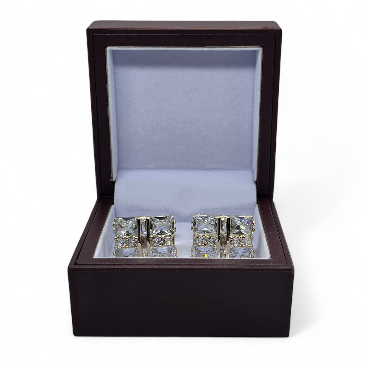 Noir Prism Golden Cufflinks