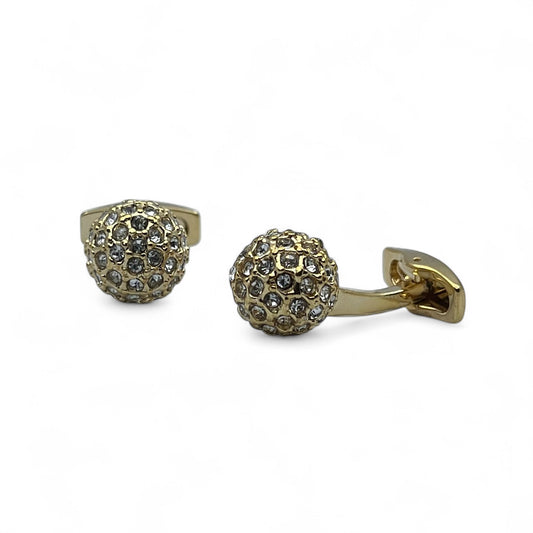 Celestial Orb Golden Cufflinks