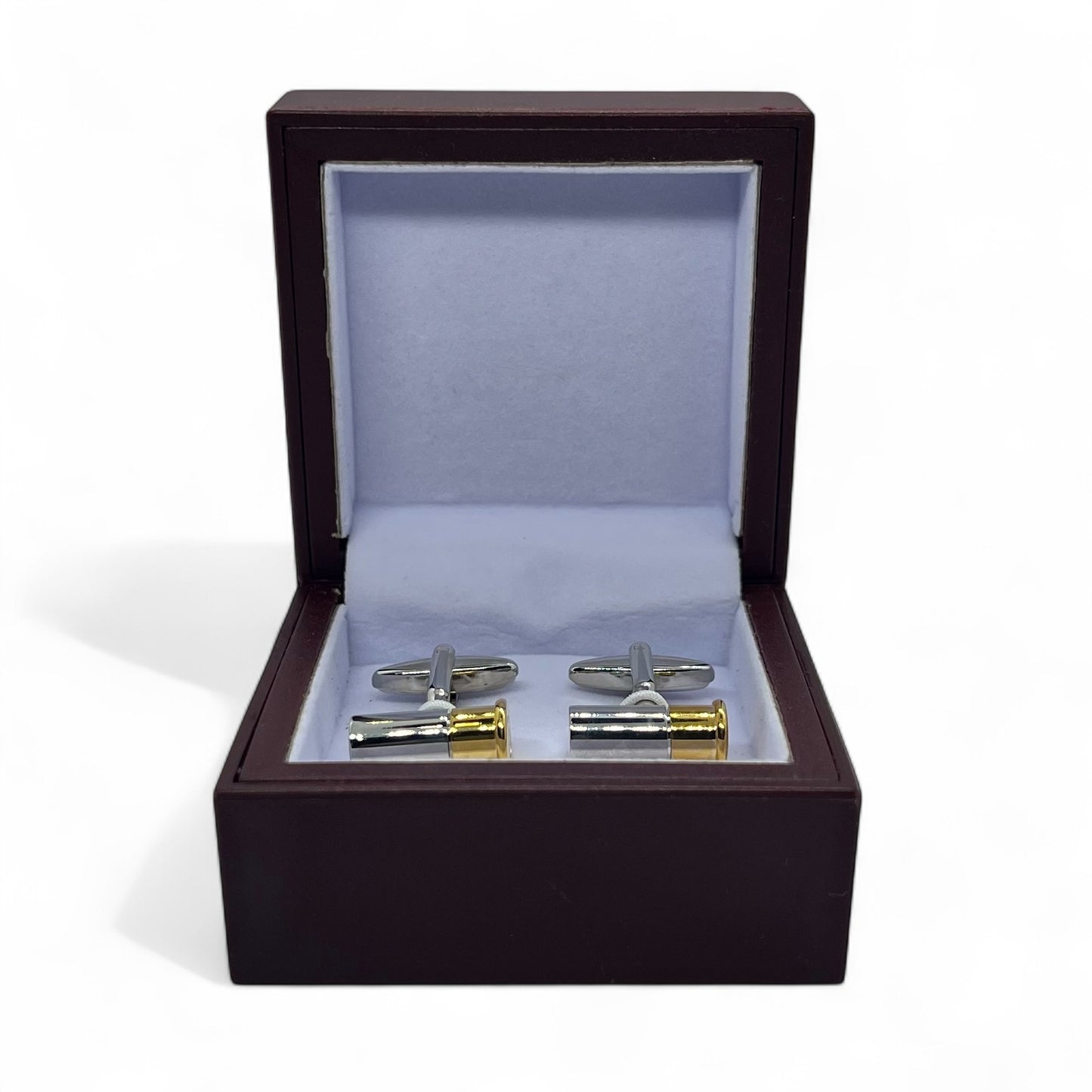 Golden Shell Silver Cufflinks