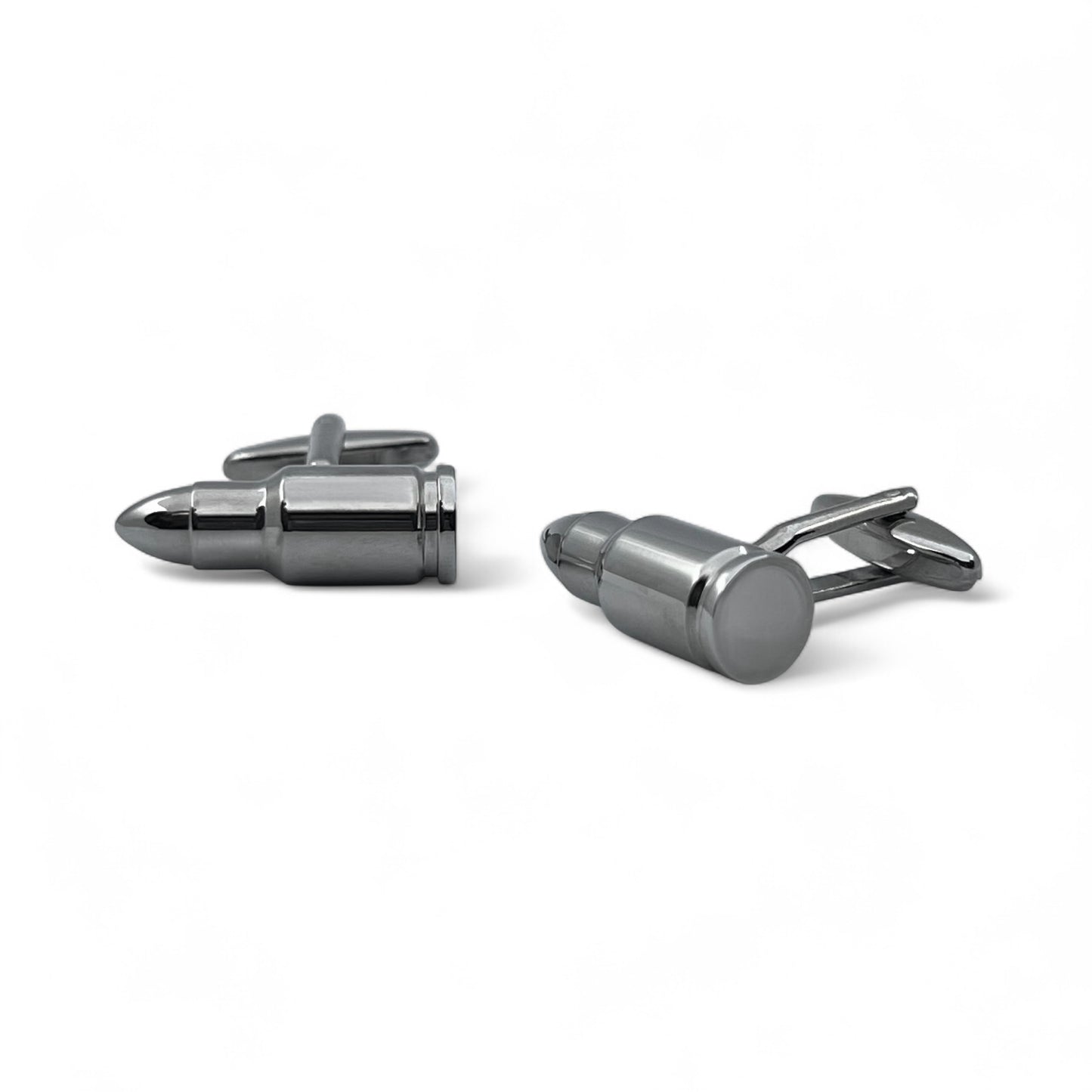 Gunmetal Calibre B Silver Cufflinks