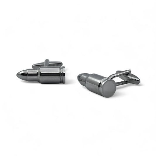 Gunmetal Calibre B Silver Cufflinks
