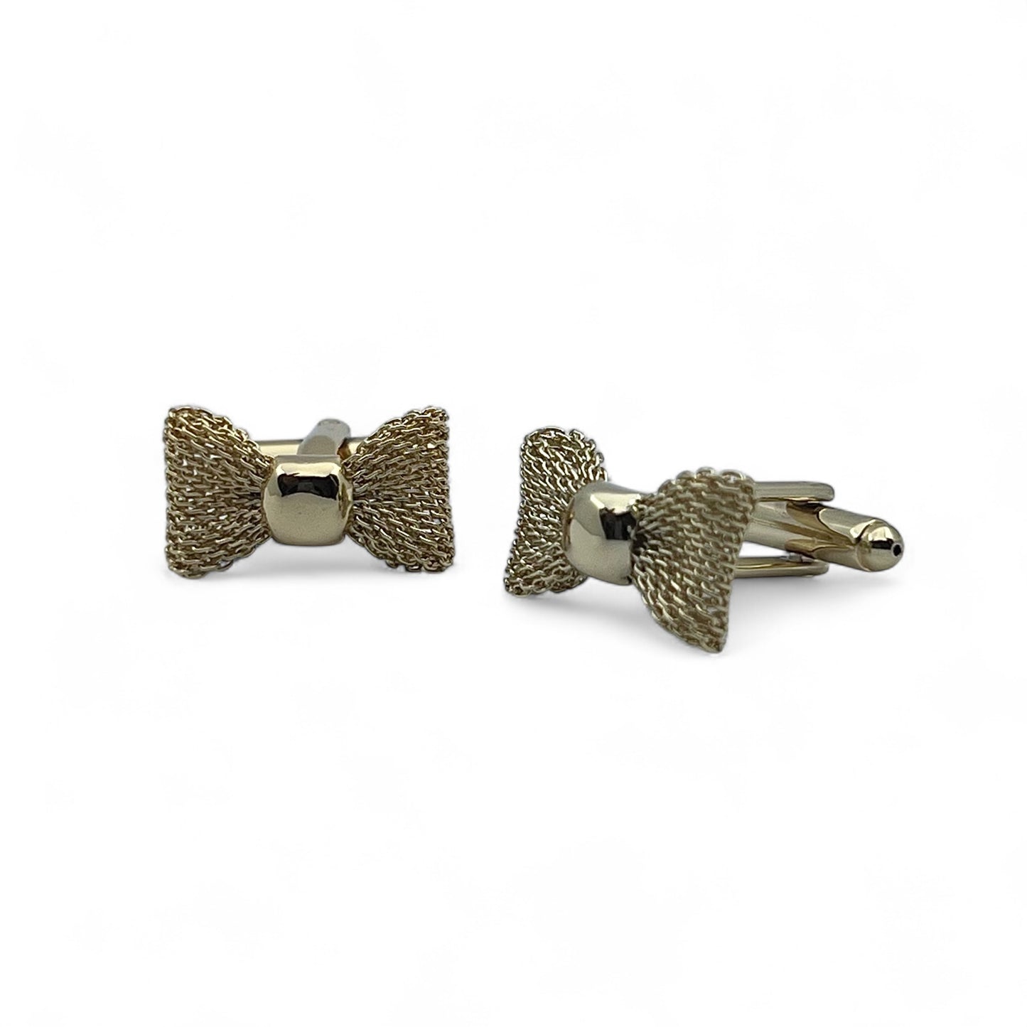 Golden Bow B Cufflinks