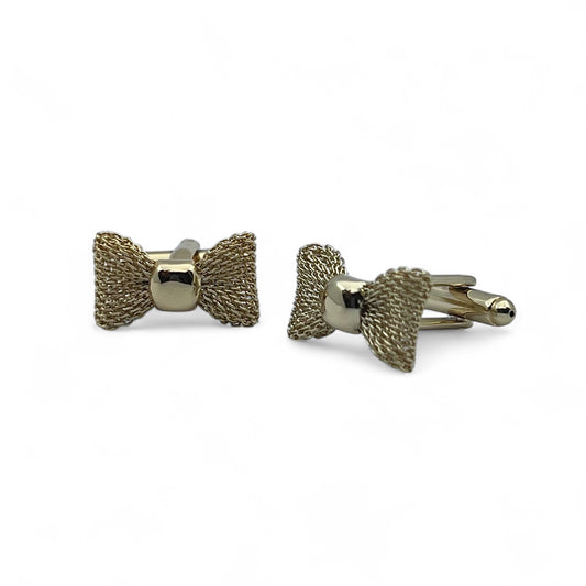 Golden Bow B Cufflinks