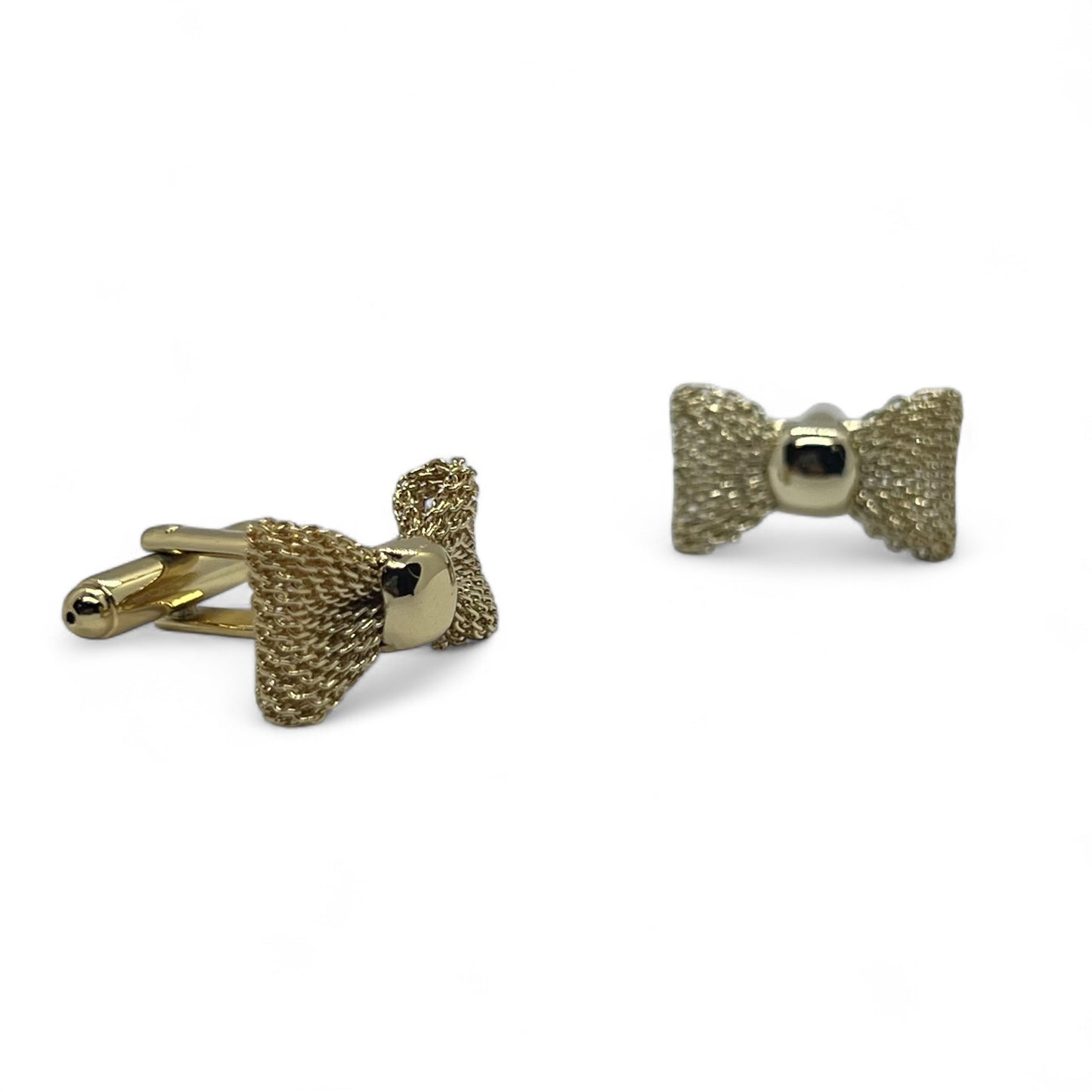 Golden Bow B Cufflinks