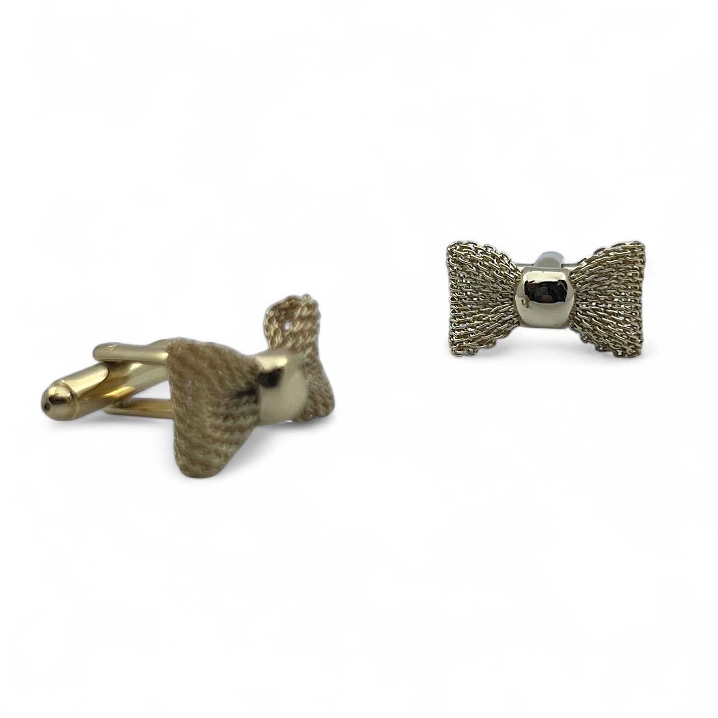 Golden Bow B Cufflinks