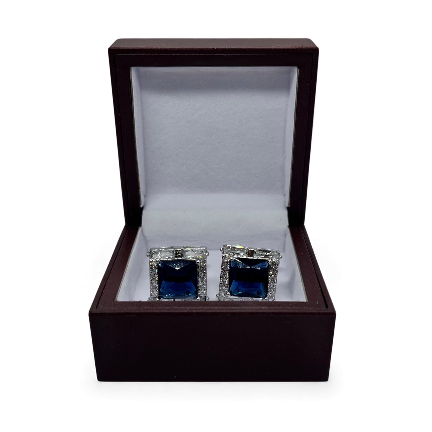 Azure Prime Silver Cufflinks