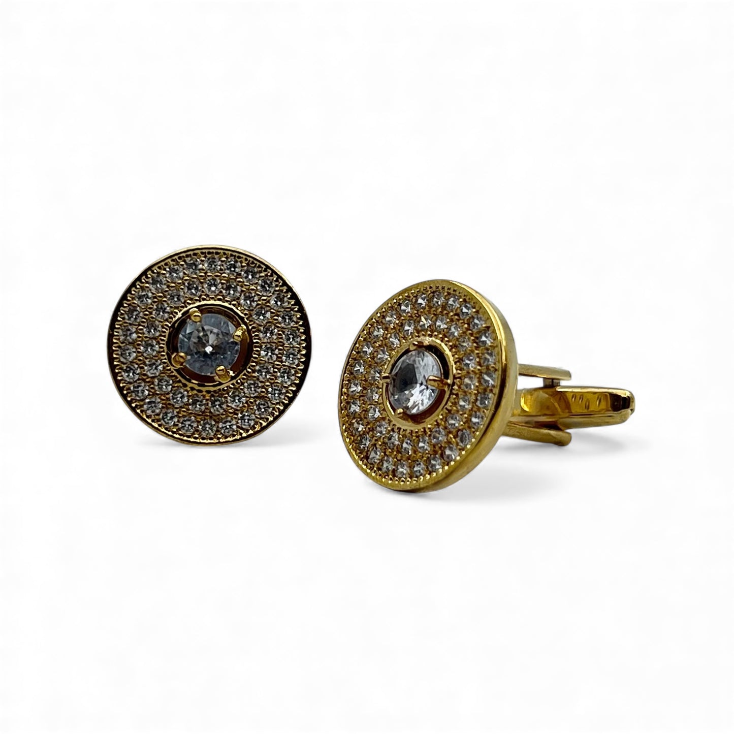 Regalia Orb Golden Cufflinks