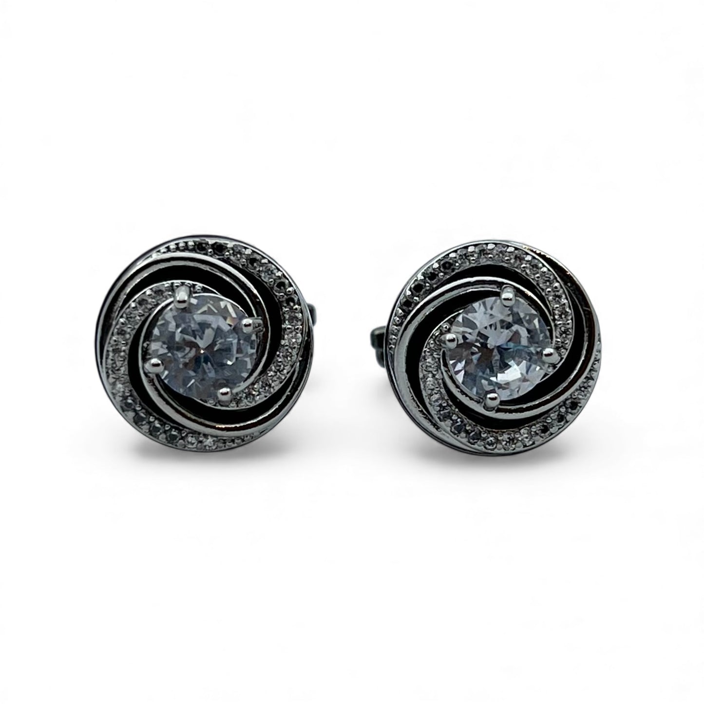 Imperial Halo Grey Metallic Cufflinks