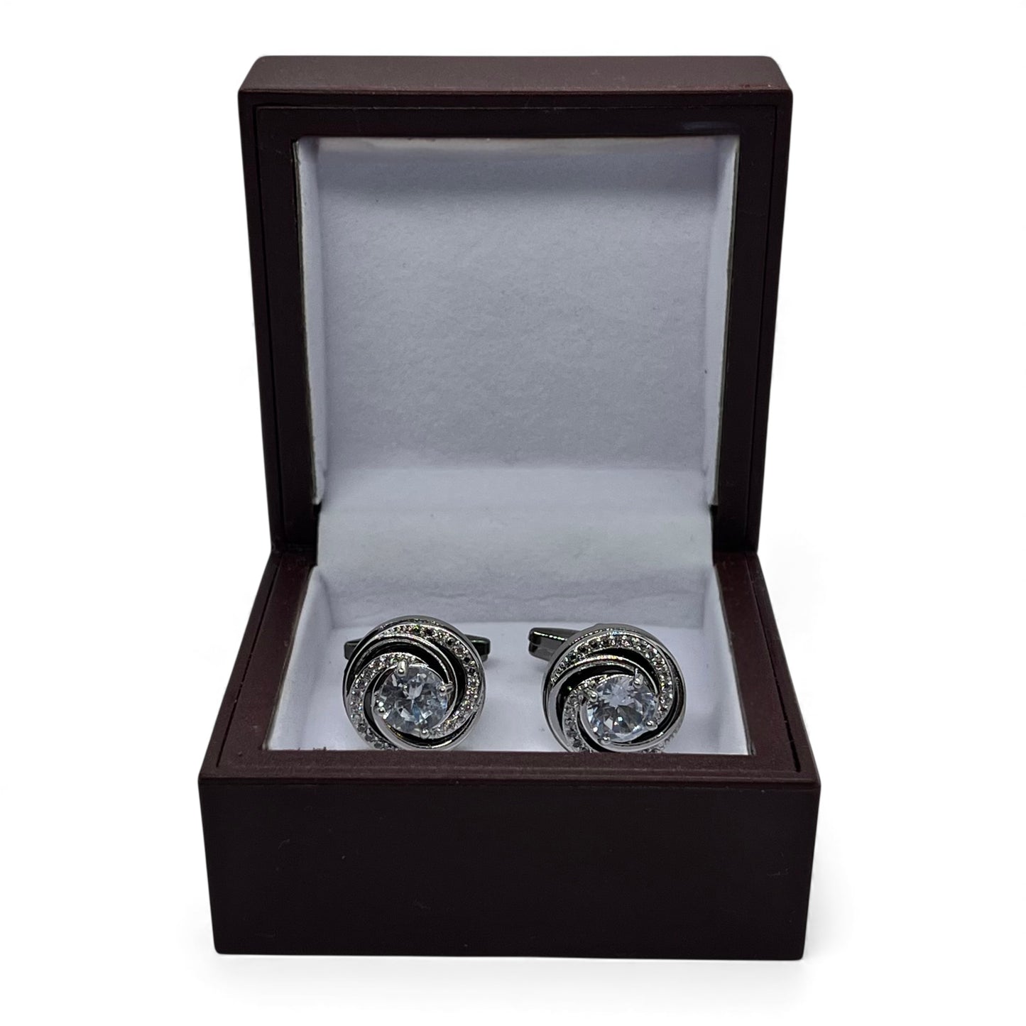 Imperial Halo Grey Metallic Cufflinks