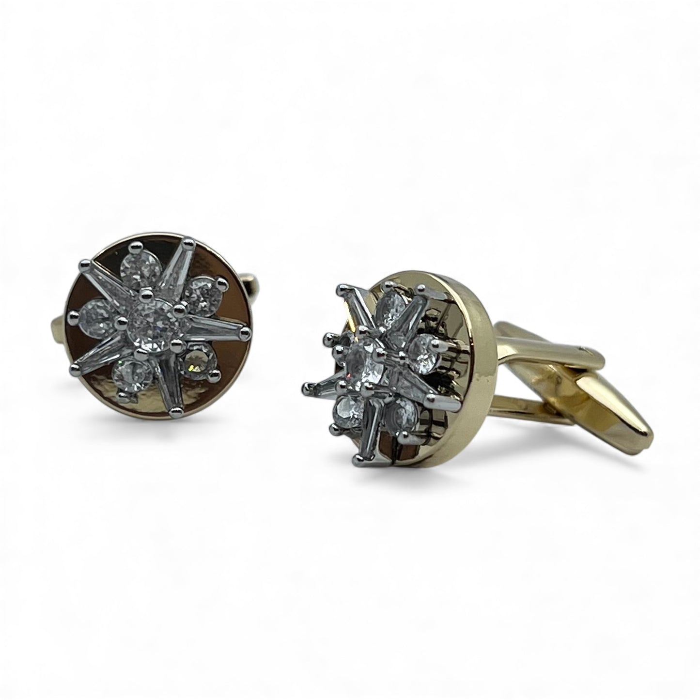 Noir Astra Golden Cufflinks