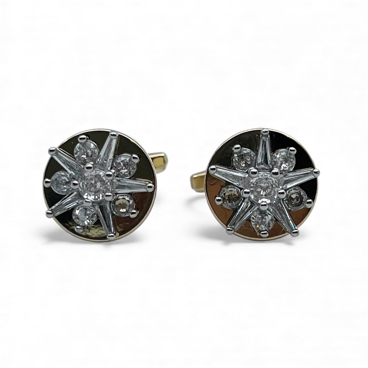 Noir Astra Golden Cufflinks