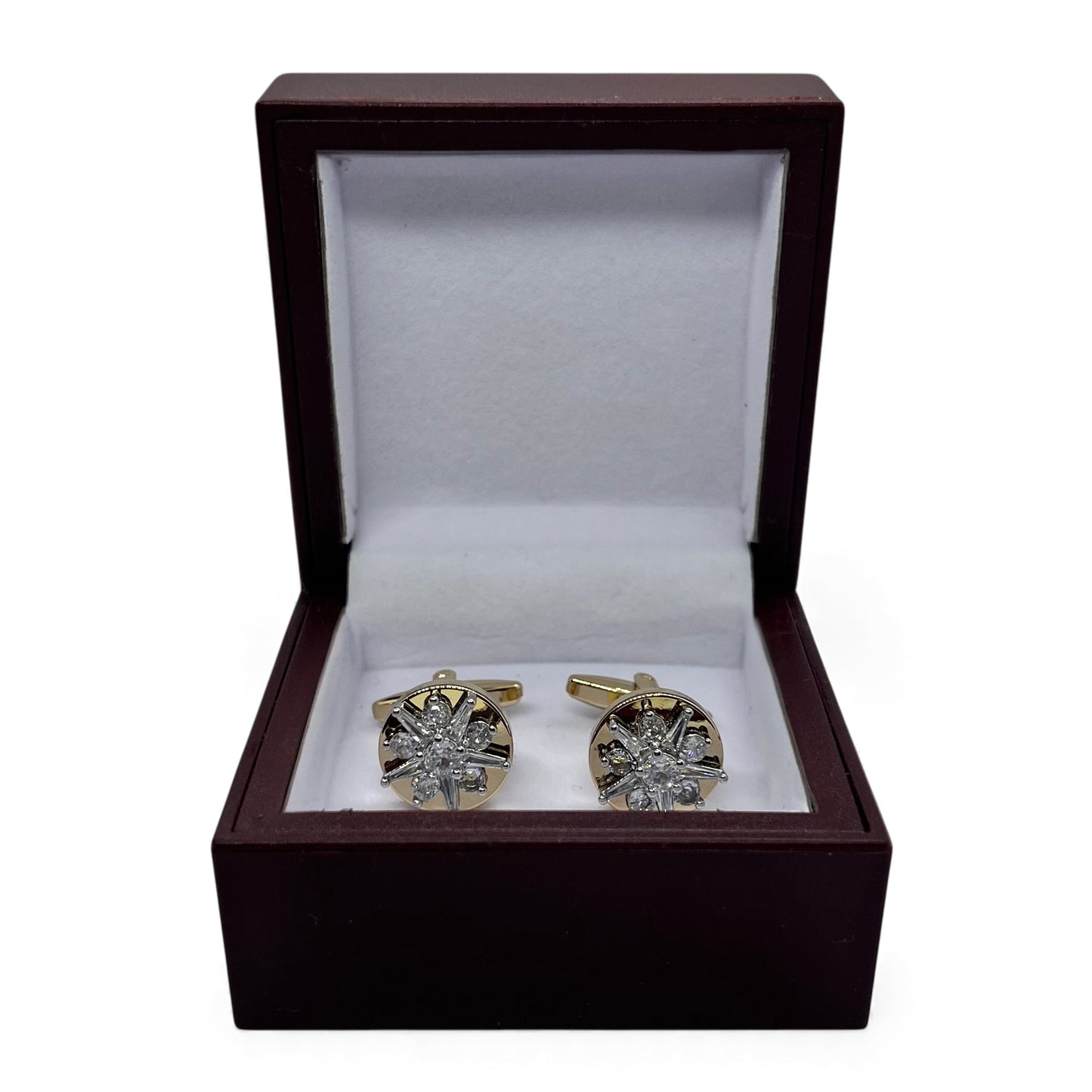 Noir Astra Golden Cufflinks