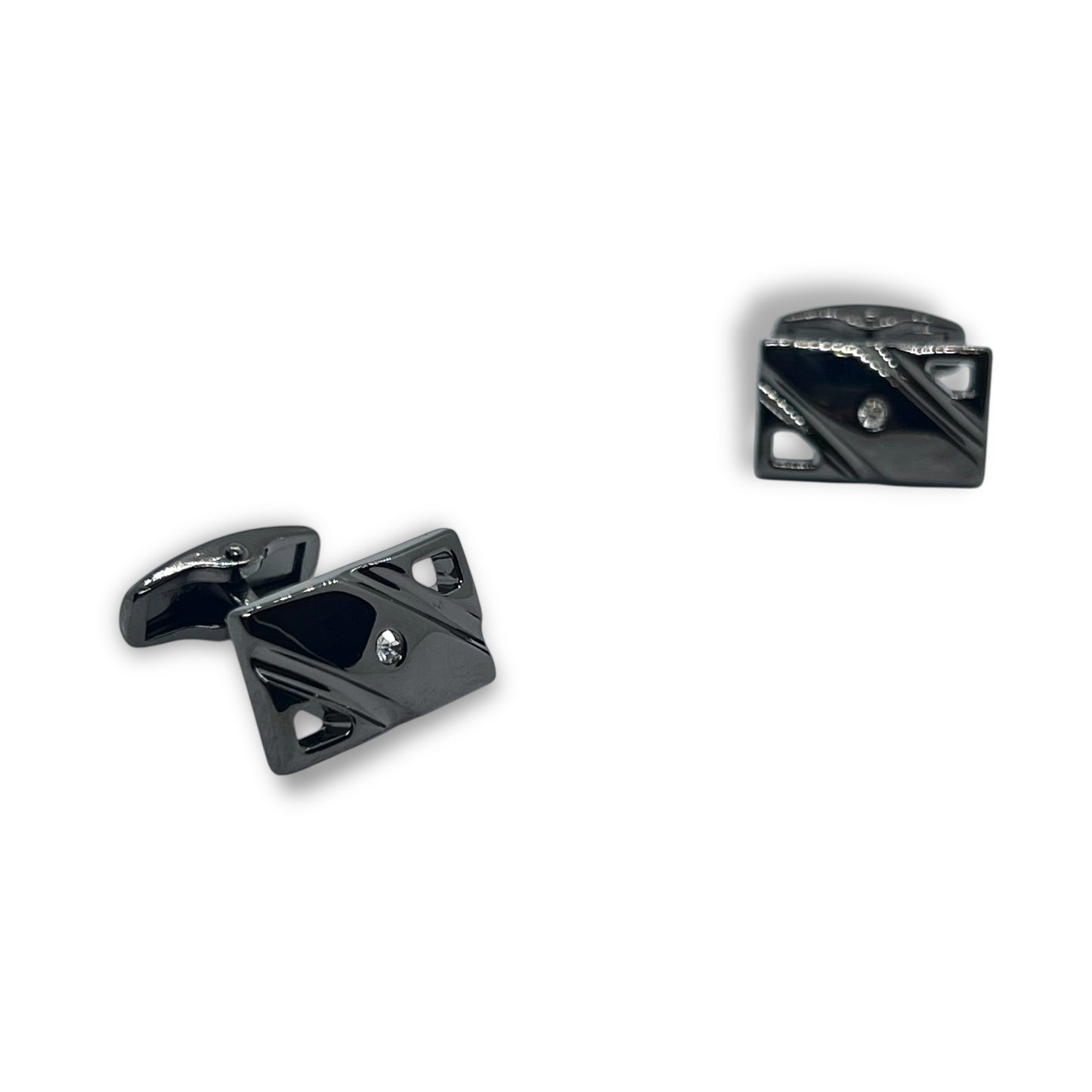 Rhinta Grey Metallic Cufflinks