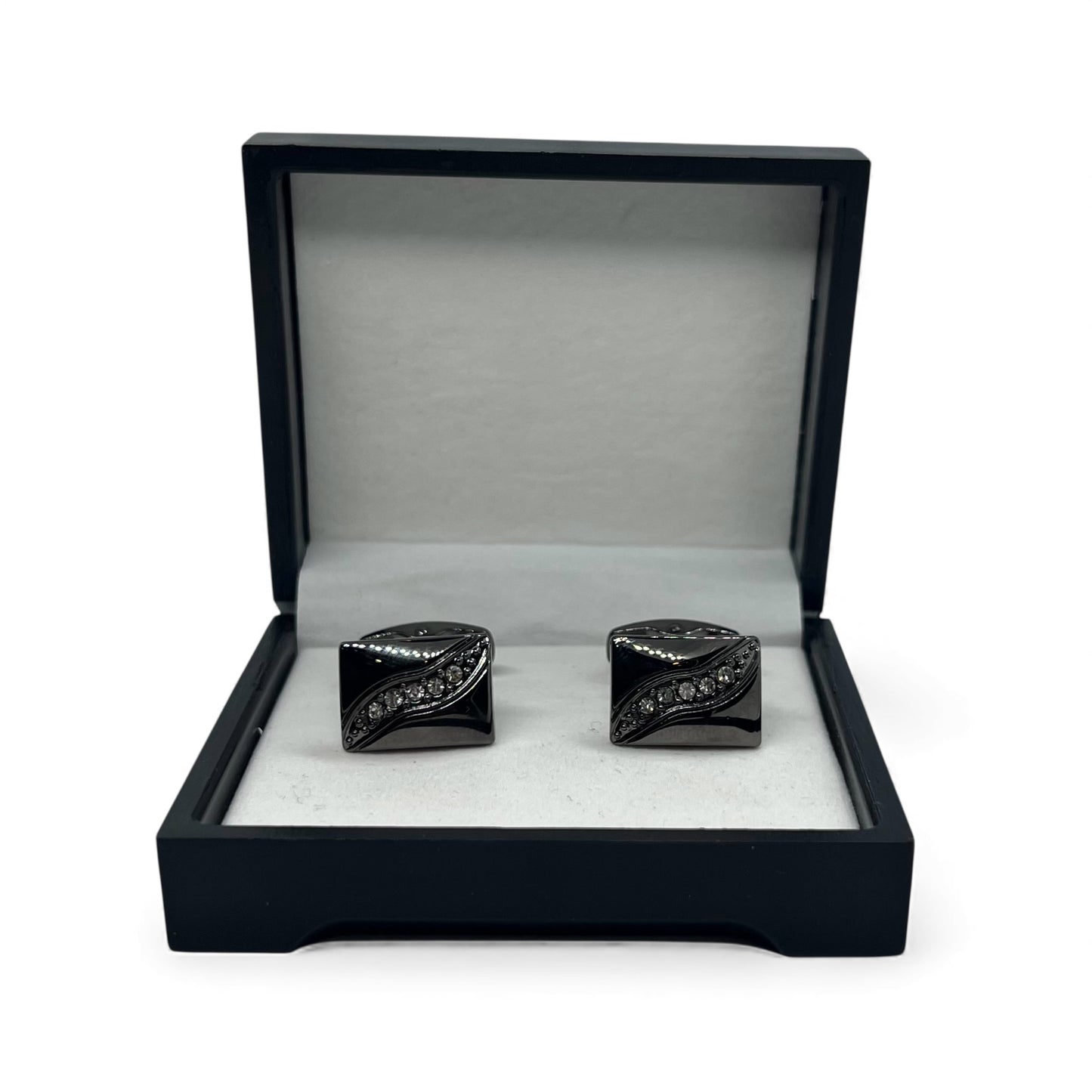 Glide Mark Grey Metallic Cufflinks