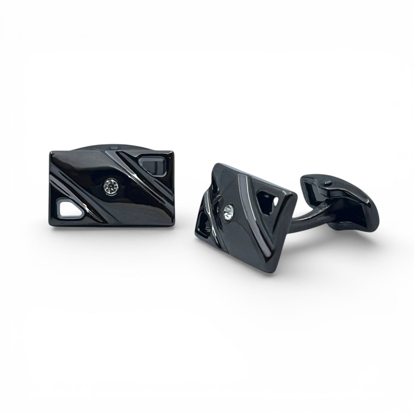 Rhinta Grey Metallic Cufflinks